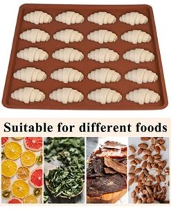 4 PCS 14x14 Inch Silicone Dehydrator Mats With Edge Square Silicone Sheets Non-stick Silicone Fruit Trays Reusable Fruit Leather Trays For Dehydrator High Temperature Resistance Roll Up Trays For Fruits Meat Vegetables Herbs 16 4 PCS 14x14 Inch Silicone Dehydrator Mats With Edge Square Silicone Sheets Non-stick Silicone Fruit Trays Reusable Fruit Leather Trays For Dehydrator High Temperature Resistance Roll Up Trays For Fruits Meat Vegetables Herbs -Wilton Shop 51dkF4FLbpL