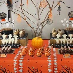 Halloween Table Runner Linen Bats Table Cover, Pumpkin And Ghost Table Runner For Halloween Table Decorations And Scary Movie Nights, 16 × 74 Inch 15 Halloween Table Runner Linen Bats Table Cover, Pumpkin And Ghost Table Runner For Halloween Table Decorations And Scary Movie Nights, 16 × 74 Inch -Wilton Shop 51doRg5ERoL