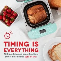 Stainless Steel Bread Maker Up To 1.5lb Loaf, Programmable, 12 Settings + Gluten Free & Automatic Filling Dispenser -Wilton Shop 51dpDRwlaNL