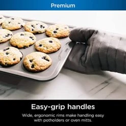 Ninja B30212 Foodi NeverStick Premium 12 Cup Muffin Pan, Nonstick, Oven Safe Up To 500⁰F, Dishwasher Safe, Grey -Wilton Shop 51dtLc7bcyL