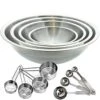 12Piece Stainless Steel Measuring Cups And Measuring Spoon Set With 4 Mixing Bowls