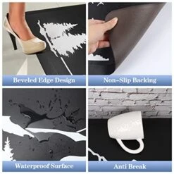 Hoikwo 2 Pcs Home Kitchen Decor Bear Rugs And Mats For Floor, Apartment Essentials, 0.47inch Thick Cushioned Anti Fatigue Mats Winter Kitchen Floor Mat For Sink, Laundry, Office -Wilton Shop 51e6PnsqEkL