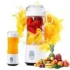 Portable Personal Smoothies Shakes Blender: Mini Size Single Serve Travel Fruit Juicer Mixer Cup Rechargeable Small Electric Safety Individual Blender With Wireless USB For Juice Smoothies Milk -Wilton Shop 51e7yaZb2aL