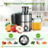 Juicers, Bagotte Centrifugal Juicer With 65mm Wide Feed Chute, 2 Speed Juicer Machines For Vegetables And Fruits, BPA-Free Juice Extractor With 304 Stainless Steel, Easy To Clean 1 Juicers, Bagotte Centrifugal Juicer With 65mm Wide Feed Chute, 2 Speed Juicer Machines For Vegetables And Fruits, BPA-Free Juice Extractor With 304 Stainless Steel, Easy To Clean -Wilton Shop 51e7zgOdPDL