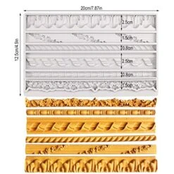 Cake Border Fondant Mold, Vintage Frame Silicone Mold For Cake Decorating, Gumpaste, Polymer Clay, Resin And Plaster -Wilton Shop 51eMUCkS37L