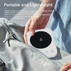 Lectric Coffee Cup Warmer For Desk, Smart Coffee Mug Heater Warmer For Home Office, Warming Plate For Tea, Milk & Candle – ENIGMA (White) -Wilton Shop 51eWBMG5ayL