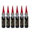 6pcs Christmas Wine Bottle Topper Covers Gnome Hat Wine Bottle Decorations Christmas Party Favors Supplies Gifts (red)