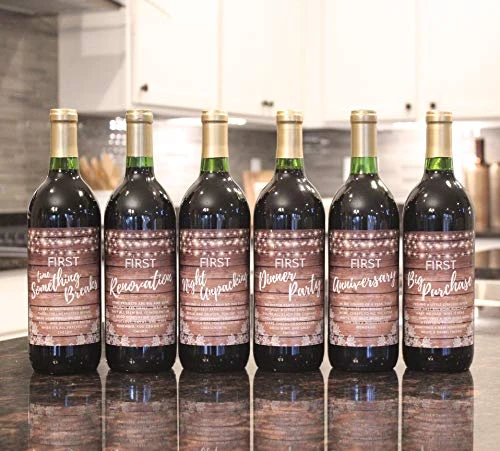 6 Rustic Housewarming Gifts For New Home, New Homeowner Stickers Or Wine Label Gift Set Ideas For Presents, Congrats Home Sweet Home Party, Unique Real Estate Gifts From Agent For Client 4 6 Rustic Housewarming Gifts For New Home, New Homeowner Stickers Or Wine Label Gift Set Ideas For Presents, Congrats Home Sweet Home Party, Unique Real Estate Gifts From Agent For Client - Image 2