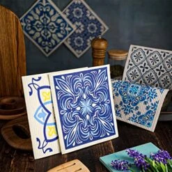 6 Pcs Swedish Kitchen Dish Cloths Kitchen Towels Reusable Sponge Cleaning Cloths Wipes Absorbent Dish Cloth Quick Drying Washable Decorative Tea Towels No Odor Bar Hand Towel (Blue Plaid) -Wilton Shop 51ef55jxmvL