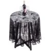 Round Polyester Lace Tablecloth Black Spider Web Table Topper For Halloween Decoration Dinner Parties 69 Inches -Wilton Shop 51eidKf6iyL