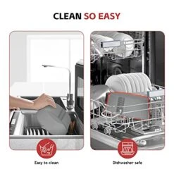 ™, Silicone Crock Pot Liners Reusable Insert, Fit 6QT Oval & Round Slow Cooker Divider Liner, Premium Food-Safe Silicone (Grey) -Wilton Shop 51ejjdcSKsL