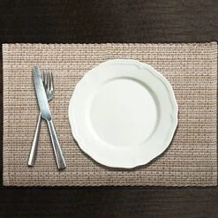 Placemats For Dining Table 100% Cotton Placemats 14''x20'' Over Sized Tablemats Set Of 6 Placemats Egg Shell Two Tone Tablemats For Family Dinners Wedding Parties Everyday Use Placemats -Wilton Shop 51ekiBNvQ9L