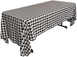 Gingham Tablecloth - Checkered Tablecloth For Parties, Picnics & More - Farmhouse Tablecloth - Spring Tablecloth - Picnic Tablecloth - Cloth Tablecloths For Rectangle Tables - 60”x84 Orange -Wilton Shop 51ez634rDuL. AC