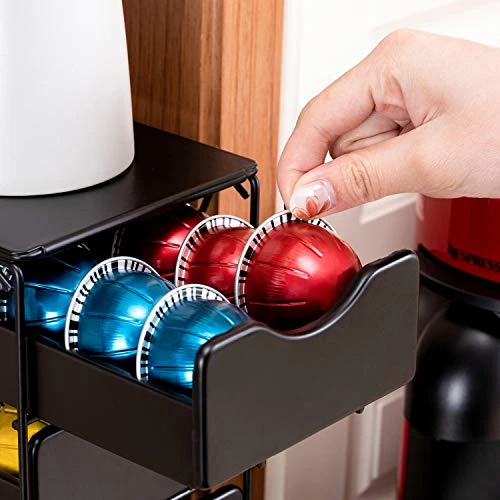 Flagship For Nespresso Pod Holder Drawer Large Mullti Tier Coffee Pod Holder Vertuo (4 Tier (80Pods)) 6 Flagship For Nespresso Pod Holder Drawer Large Mullti Tier Coffee Pod Holder Vertuo (4 Tier (80Pods)) - Image 4