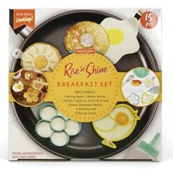 Rise And Shine Breakfast Making Set, 5-piece With Recipes For Kids (Pan Not Included)