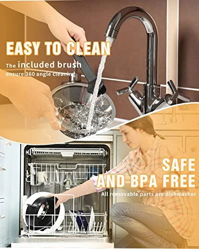 Centrifugal Juicer Machine - LCD Monitor 1100W Juice Maker Extractor, 5-Speed Juice Processor Fruit And Vegetable, 3" Feed Chute Stainless Steel Power Juicer, Easy Clean, BPA Free (Silver) 8 Centrifugal Juicer Machine - LCD Monitor 1100W Juice Maker Extractor, 5-Speed Juice Processor Fruit And Vegetable, 3" Feed Chute Stainless Steel Power Juicer, Easy Clean, BPA Free (Silver) - Image 6