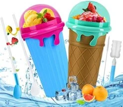 Slushie Maker Cup, TIKTOK Slushy Cup Magic Quick Frozen Smoothies Cup, 500ml Slushie Cup Homemade Milk Shake Ice Cream Maker Cooling Cup DIY For Family (Coffee) -Wilton Shop 51fVpUHtDXL. AC