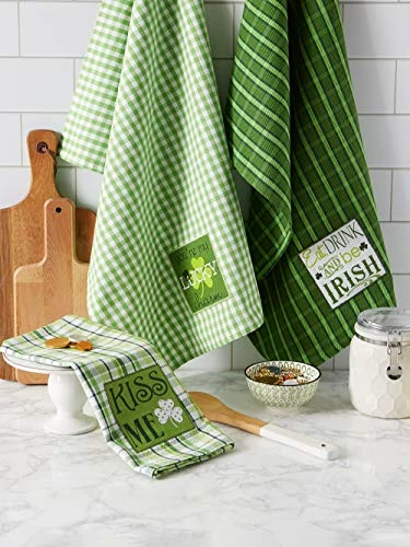 DII Celebrate St. Patrick's Day Kitchen Collection, St. Patty's Day, Dishtowel Set 5 DII Celebrate St. Patrick's Day Kitchen Collection, St. Patty's Day, Dishtowel Set - Image 3