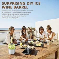 Champagne Ice Bucket, Wine Chiller Ice Mold, Bucket Ice Mold, Diy Kinds Of Ice Buckets You Like, Easily Make A Variety Of Exquisite Champagne Wine Buckets, Beautiful Decoration To Your Party. -Wilton Shop 51ffrR9oa5L