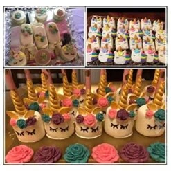 Flower Fondant Cake Molds-5 Pcs-Daisy Flower,Rose Flower,Chrysanthemum Flower And Small Flower,Candy Silicone Molds Set For Chocolate Fondant Polymer Clay Soap Crafting Projects & Cake Decoration -Wilton Shop 51fzwoNF61L