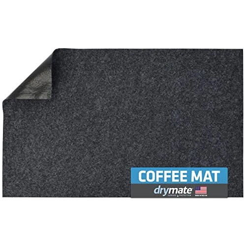 Coffee Maker Mat, (Coffee Station Bar Accessory) Protects Kitchen Countertops From Spills, Stains & Scratches - Absorbent/Waterproof/Machine Washable (USA Made) (12” X 20”) (Charcoal) 3 Coffee Maker Mat, (Coffee Station Bar Accessory) Protects Kitchen Countertops From Spills, Stains & Scratches - Absorbent/Waterproof/Machine Washable (USA Made) (12” X 20”) (Charcoal)