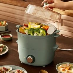 ZGJHFF Electric Food Steamers Household Multifunctional Egg Cooker ForBoiler Cooking Tools Kitchen 2 Layers 600W 10 ZGJHFF Electric Food Steamers Household Multifunctional Egg Cooker ForBoiler Cooking Tools Kitchen 2 Layers 600W -Wilton Shop 51gDRIITJSL