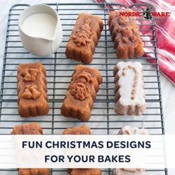 Nordic Ware Holiday Mini Loaves Pan & Wildflower Loaf Pan, 6-Cup, Toffee 15 Nordic Ware Holiday Mini Loaves Pan & Wildflower Loaf Pan, 6-Cup, Toffee -Wilton Shop 51gLnLzF8QL