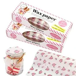 100 Sheets Valentine's Day Wax Paper Food Picnic Paper, Grease Proof Paper Waterproof Dry Hamburger Paper Liners Wrapping Tissue For Plastic Food Basket (Pink Rose Pattern)