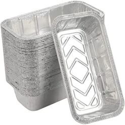 Loaf Pans [50 Pack] 2Lb Heavy Duty Disposable Aluminum Foil Premium Bread Tins Standard Size - 8.5" X 4.5" X 2.5" Perfect For Homemade Cakes & Breads -Wilton Shop 51gmJZFla1L. AC