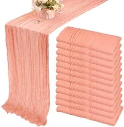 12 Pack 10Ft Cheesecloth Table Runner 35x120 Inch Boho Gauze Table Runner Cheese Cloth Long Table Runner Romantic Table Runner For Wedding Bridal Shower Birthday Party Table Decor (Dusty Sage Green) -Wilton Shop 51gtZyQVHJL. AC