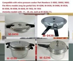 Pressure Cooker Replacement Gasket For Mirro Pressure Cooker S-9892 9892 M-0296 M-0436 M-0498 M-0536 M-0596 M-0646 M-1952 Fit ４｜6 ｜ 8 QT Models （2Pack) -Wilton Shop 51guG8m3jGL