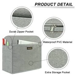 JOINDO Stand Mixer Cover Compatible For KitchenAid Tilt Head 4.5-5 Quart, Dust-proof Cover With Zipper Pocket For Kitchen Aid Mixer Accessories, Grey 9 JOINDO Stand Mixer Cover Compatible For KitchenAid Tilt Head 4.5-5 Quart, Dust-proof Cover With Zipper Pocket For Kitchen Aid Mixer Accessories, Grey -Wilton Shop 51hFzXqRYAL