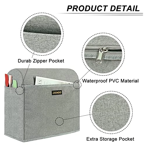 JOINDO Stand Mixer Cover Compatible For KitchenAid Tilt Head 4.5-5 Quart, Dust-proof Cover With Zipper Pocket For Kitchen Aid Mixer Accessories, Grey 4 JOINDO Stand Mixer Cover Compatible For KitchenAid Tilt Head 4.5-5 Quart, Dust-proof Cover With Zipper Pocket For Kitchen Aid Mixer Accessories, Grey - Image 2