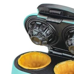 Appliances TS-1402BL Double Waffle Bowl Maker, Standard, Blue -Wilton Shop 51hNPlOJS4L