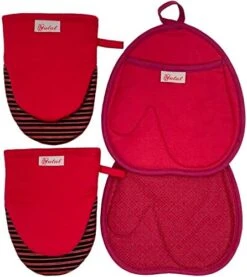 Mini Oven Mitts, Cook Mittens Yutat Silicone Oven Mitts With Quilted Liner Professionally Protect Your Hand During Baking Doing BBQ Or Carry Hot Pot Aqua Blue, 1 Pair -Wilton Shop 51hUo3bFmpL. AC