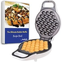 Hong Kong Egg Waffle Maker By StarBlue With BONUS Recipe E-book - Make Hong Kong Style Bubble Egg Waffle In 5 Minutes AC 120V, 60Hz 760W -Wilton Shop 51hedecaBmL. AC
