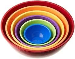 Gourmet Home Products Nested Polypropylene Mixing Bowl Set, 6 Piece ,Red 19 Gourmet Home Products Nested Polypropylene Mixing Bowl Set, 6 Piece ,Red -Wilton Shop 51hfSaaWrWL. AC