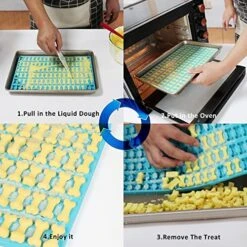 Silicone Dog And Cat Treat Molds,(2 Pack) Non-Stick Food Grade Silicone Molds For Chocolate, Candy,Cookies,Biscuit, Jelly, Ice Cube, Hademade Dog Treat Molds(Bones And Fishes 2 Pack) -Wilton Shop 51hpDk5Tz1L