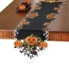 Halloween Pumpkins Table Runner/Topper Linens, Embroidered Festive Party Indoor Decorations, Runner -Wilton Shop 51htE1X1x0L