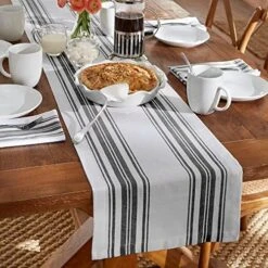 Use Living Homestead Stripe Napkins, Rustic 100% Cotton Napkins, 20 Inches By 20 Inches, Blue/White, Set Of 4 -Wilton Shop 51hugI17D1L. AC