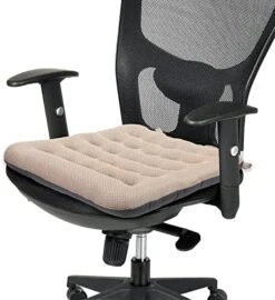 Excellent Support Effect Office Chair Cushion 1 Pack, Luxury Air Mesh Breathable Non-Slip Desk Computer Seat Cushion, Kitchen Dining Room Square Chair Pad (1 Count, Black) -Wilton Shop 51hxrywrn5L. AC 1