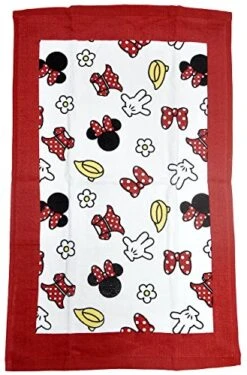 Disney Oven Mitt Pot Holder & Dish Towel 3 Pc Kitchen Set (Minnie Mouse Red) -Wilton Shop 51iB00jA8gL