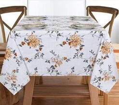 Round Tablecloth 70 Inch, For 3-6 Feet Tables, Round Table Cover Is Stain Resistant, Washable. Perfect For Indoor, Outdoor Tablecloth, Kitchen, Dining, Wedding, Parties, Holiday - Multi Flower -Wilton Shop 51iNRTnk36L. AC