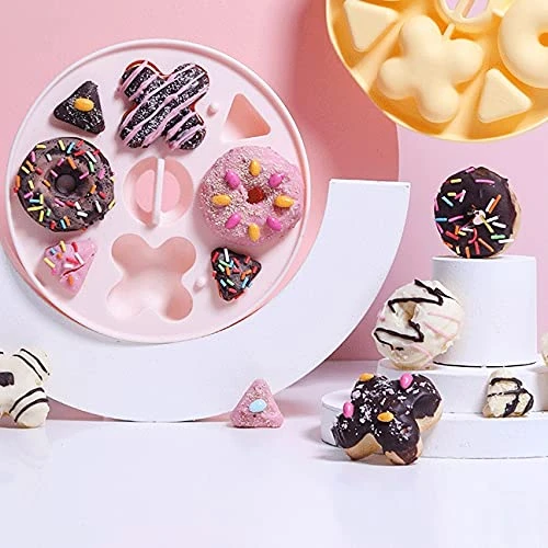 Creative Donut Biscuit Silicone Baking Mold, Non Stick Cake Baking Supplies,for Cheese Chocolate Pudding Jelly Kitchen Bakery Molds Gift (Color : Blue, Size : 5.9x0.8inch) 8 Creative Donut Biscuit Silicone Baking Mold, Non Stick Cake Baking Supplies,for Cheese Chocolate Pudding Jelly Kitchen Bakery Molds Gift (Color : Blue, Size : 5.9x0.8inch) - Image 6