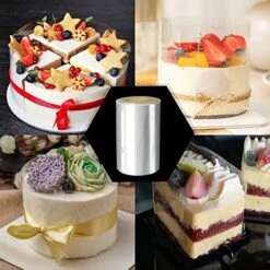 Cake Collars 4 X 394inch - Transparent Cake Rolls, Clear Cake Strips, Acetate Sheet For Chocolate Mousse Baking, Cake Decorating -Wilton Shop 51iY73HRxOL