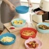 GUMMYS Air Fryer Liners, 3-Pack Silicone Air Fryer Pots With Mitts And Brush, 8 Inch Air Fryer Basket, Air Fryer Silicone Liners, Food Grade Air Fryer Accessories, Reusable Liner For Air Fryer -Wilton Shop 51iaL8NoTXL