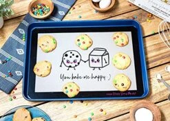 , Silicone Baking Mat, Non-Stick, Professional Grade Quality Baking Mat, Food Safe, BPA Free, Reusable, Eco-Friendly, Luxury Baking Sheet Liner- Set Of 3 Standard Half Sheet Sizes