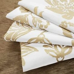 And Mill Luxury Cloth Napkins 18 X 18 Inches, Elegant Damask Golden Floral Leaves Soft Durable Washable Dinner Fabric Napkin For Every Day Use Dining Table Decorations(Cream, Set Of 4) 10 And Mill Luxury Cloth Napkins 18 X 18 Inches, Elegant Damask Golden Floral Leaves Soft Durable Washable Dinner Fabric Napkin For Every Day Use Dining Table Decorations(Cream, Set Of 4) -Wilton Shop 51inlsWUdgL