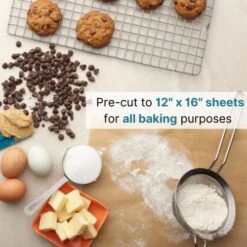 Precut Parchment Paper Sheets For Baking (12x16 In, 120 Pack) COMMERCIAL GRADE Unbleached Paper Parchment Sheets Baking Paper Unbleached Parchment Paper Parchment Paper For Baking, Cooking, Airfryer 10 Precut Parchment Paper Sheets For Baking (12x16 In, 120 Pack) COMMERCIAL GRADE Unbleached Paper Parchment Sheets Baking Paper Unbleached Parchment Paper Parchment Paper For Baking, Cooking, Airfryer -Wilton Shop 51ivqxU1P4L