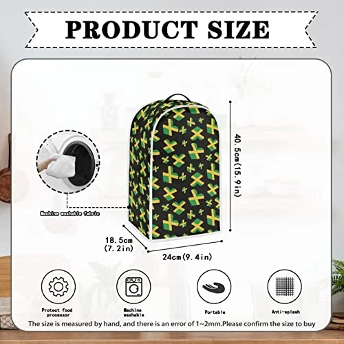 Gomyblomy Jamaica Flag Kitchen Mixer Dust Cover With Handle, Flag Themed Mixer Cover For Stand Mixer Or Coffee Machine, Kitchen Appliance Decoration 6 Gomyblomy Jamaica Flag Kitchen Mixer Dust Cover With Handle, Flag Themed Mixer Cover For Stand Mixer Or Coffee Machine, Kitchen Appliance Decoration - Image 4